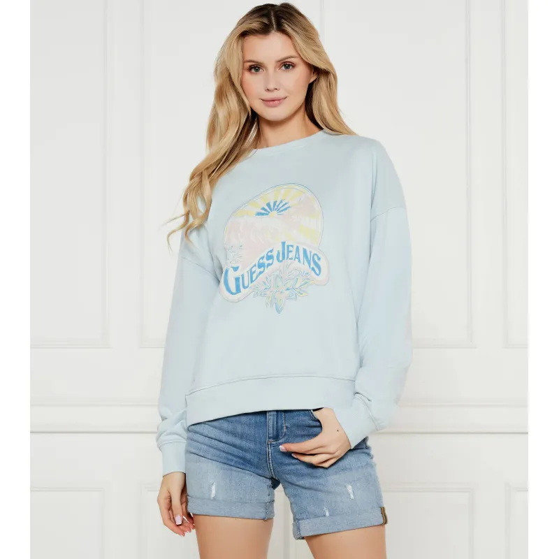 Guess Jeans Bluza SUNSET Oversize fit