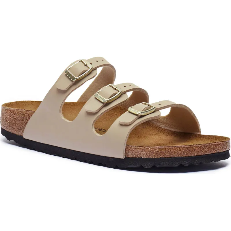 Birkenstock Klapki Florida BF | z dodatkiem skóry | narrow fit
