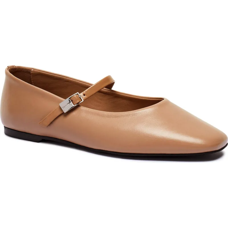 Calvin Klein Skórzane baleriny Mary Jane