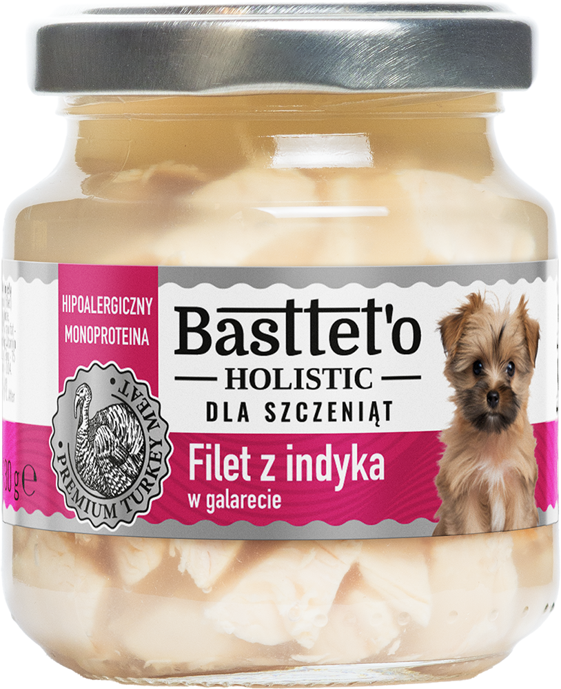Basttet'o Holistic filet z indyka w galerecie dla szczeniąt 130g