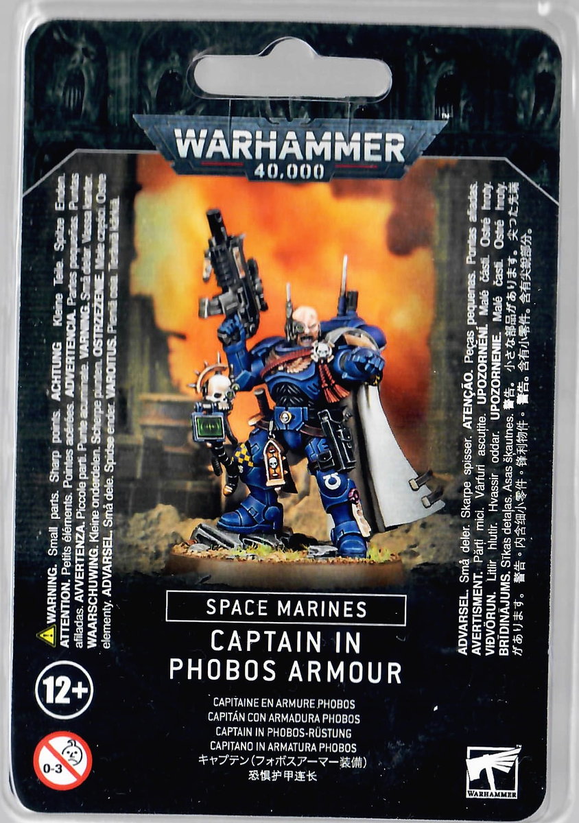 WARHAMMER 40K - SPACE MARINES PRIMARIS CAPTAIN IN PHOBOS ARMOUR