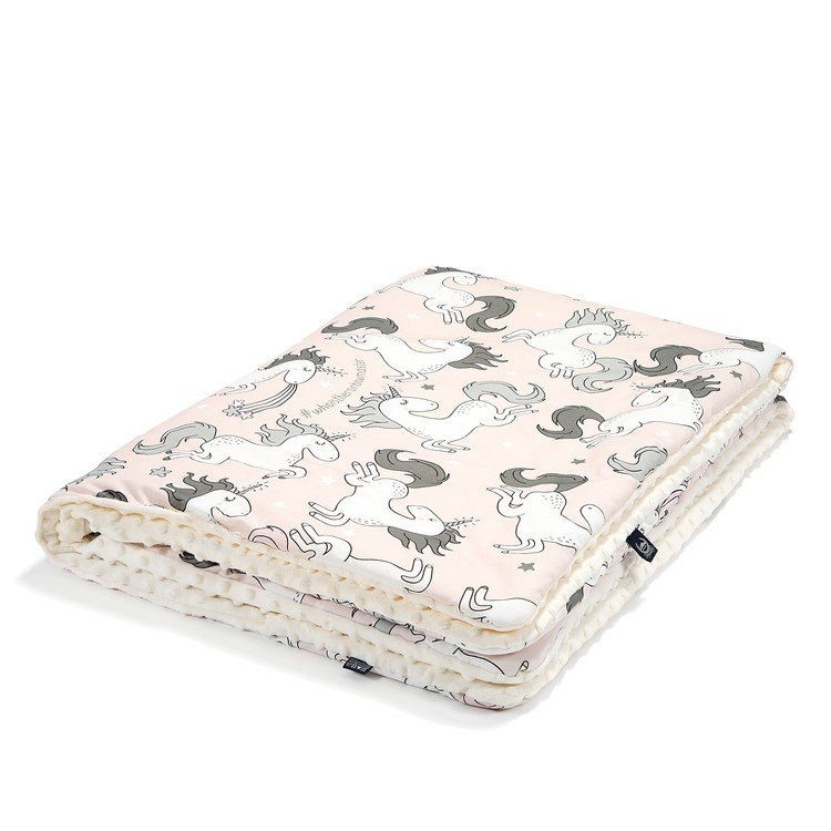 LA MILLOU CIEPŁY KOCYK MINKY - L - UNICORN SUGAR BEBE ECRU
