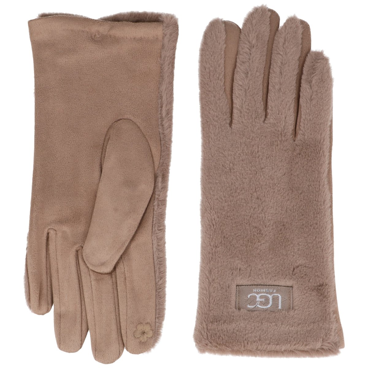 Rękawiczki Zimowe Damskie Alpaca One Side Cocoa