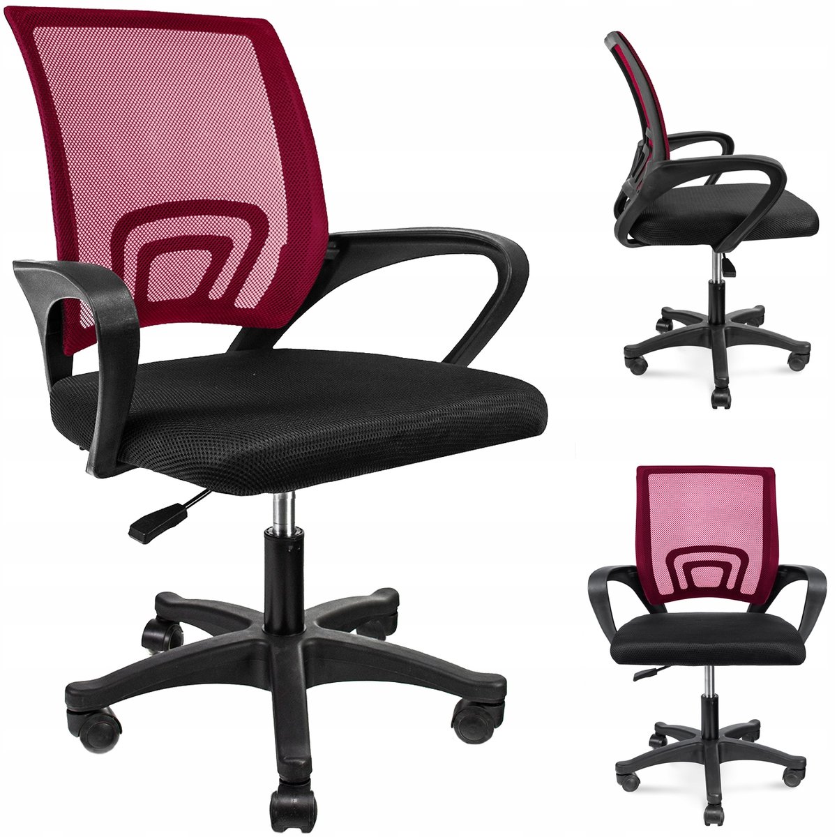 Krzesło Biurowe Na Kółkach Obrotowe Do Biurka