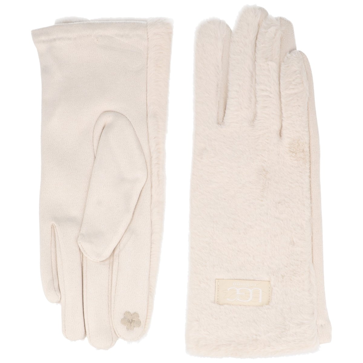 Rękawiczki Rękawiczki Zimowe Damskie Alpaca One Side Cream