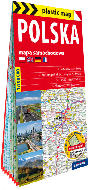 Polska. Mapa samochodowa 1:700 000