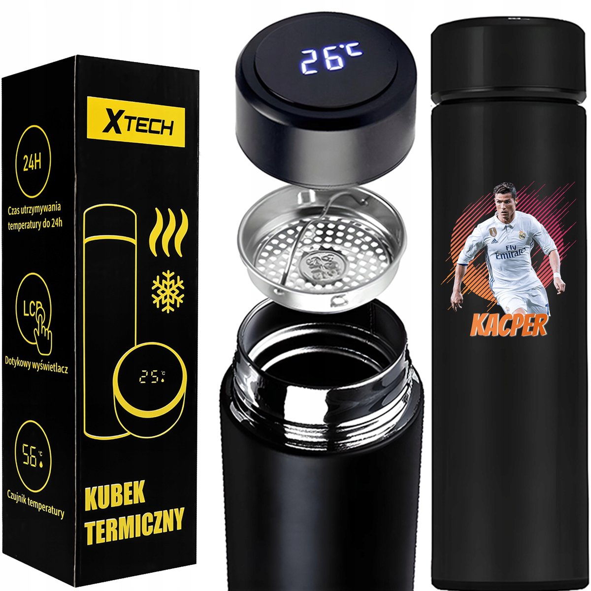 KUBEK TERMICZNY CRISTIANO RONALDO CR7 MADRYT Y5