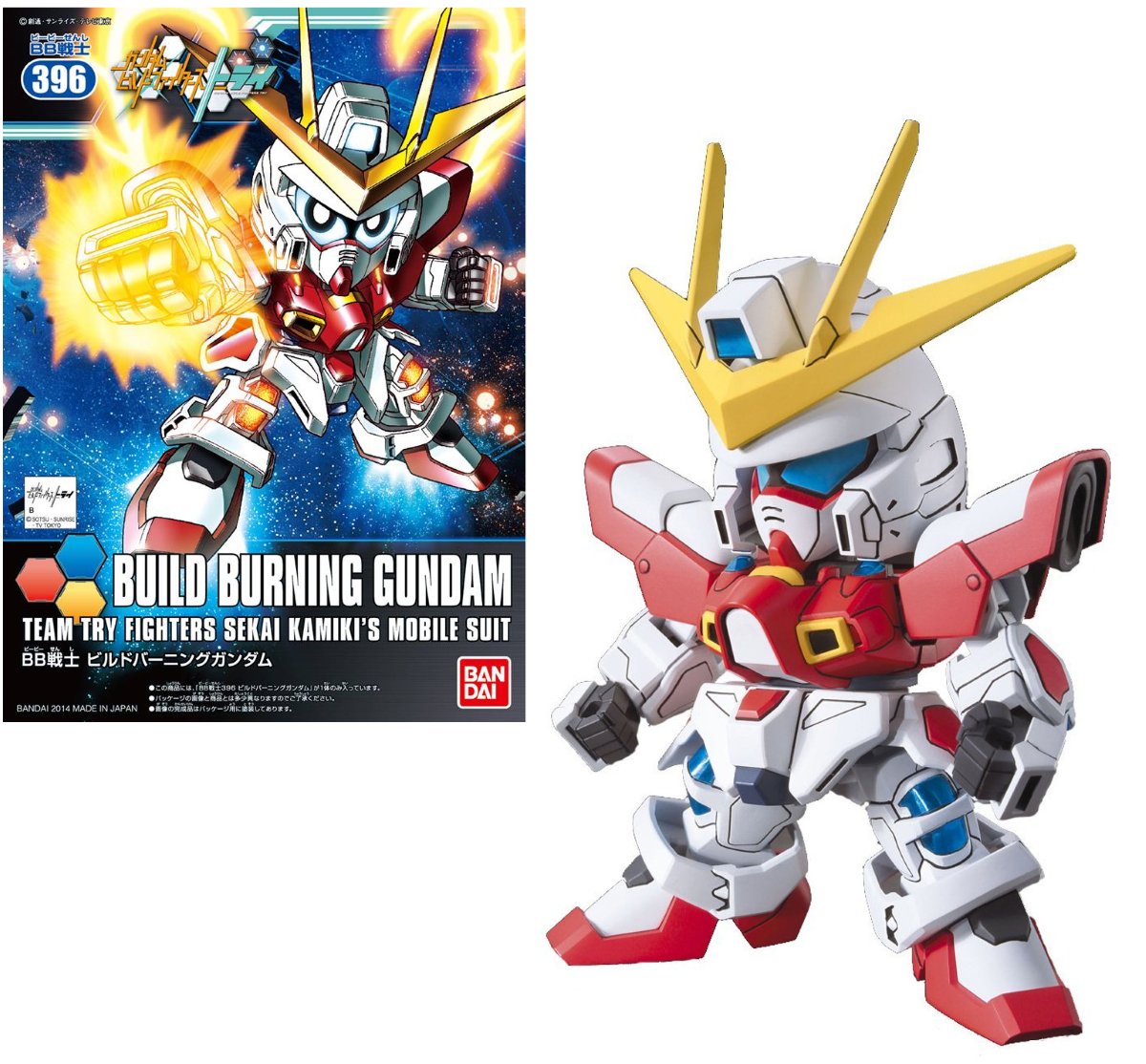 Model figurki GUNDAM SD Build Fighters - BB396 Build Burning Gundam