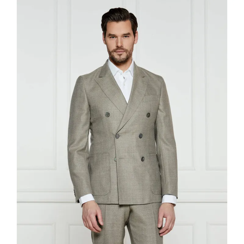 BOSS BLACK Wełniana marynarka C-Huge-DB-251 Slim Fit