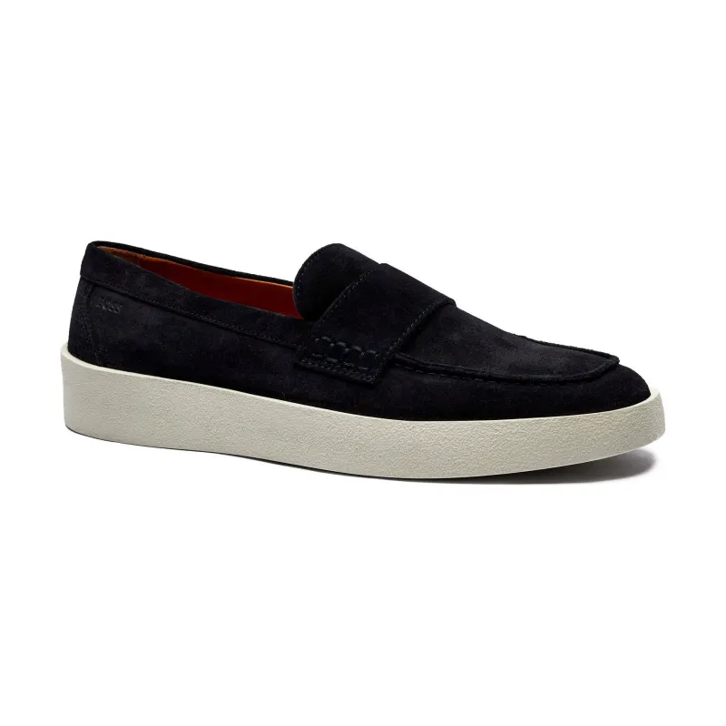 BOSS BLACK Skórzane loafersy Clay