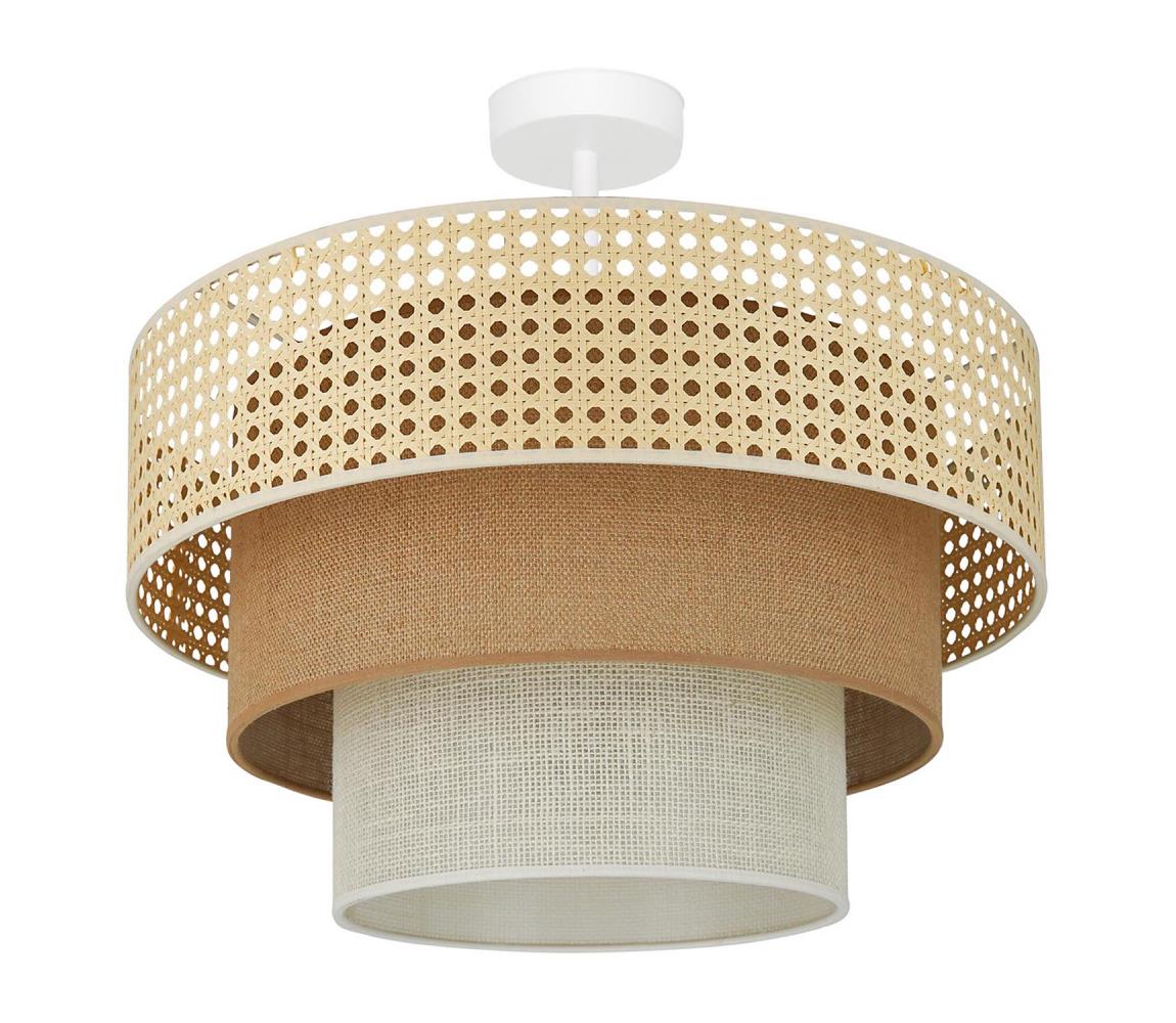 Brilagi -Żyrandol natynkowy CEDAR LUNETA 1xE27/15W/230V śr. 45 beżowy/brązowy/kremowy