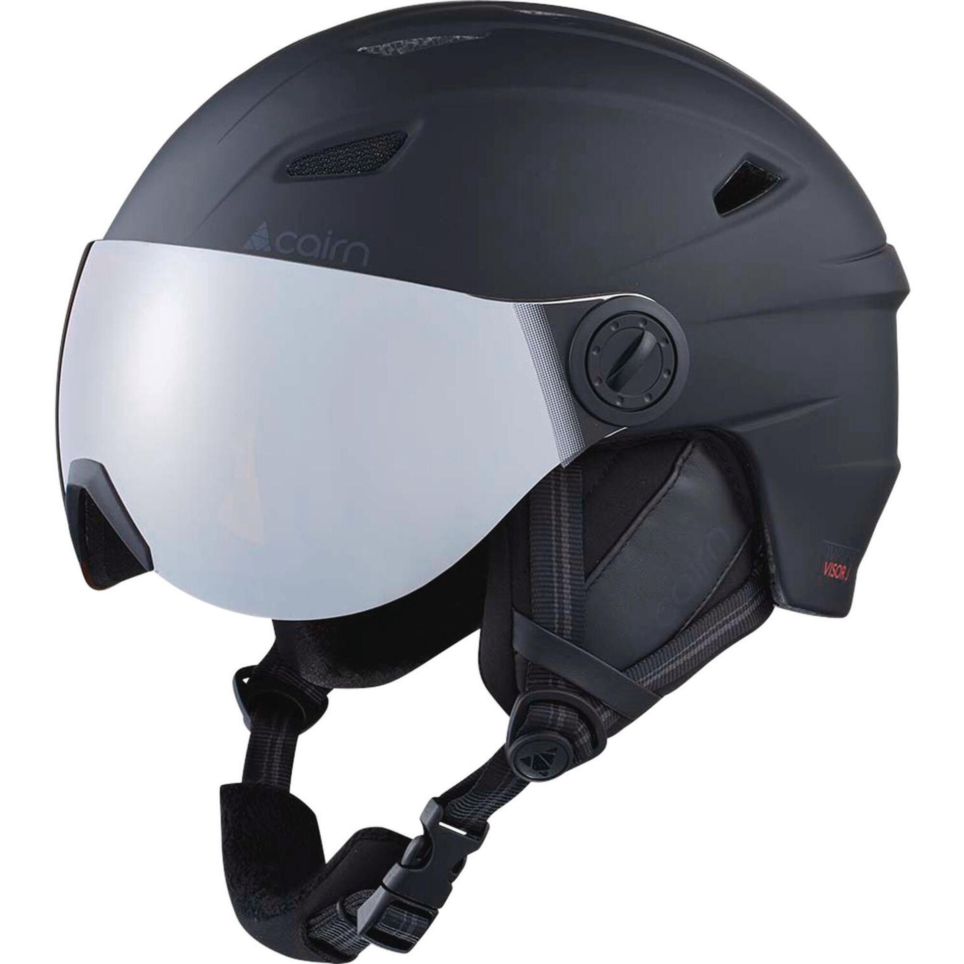 Cairn Impulse, kask narciarski z daszkiem, juniorski, czarny