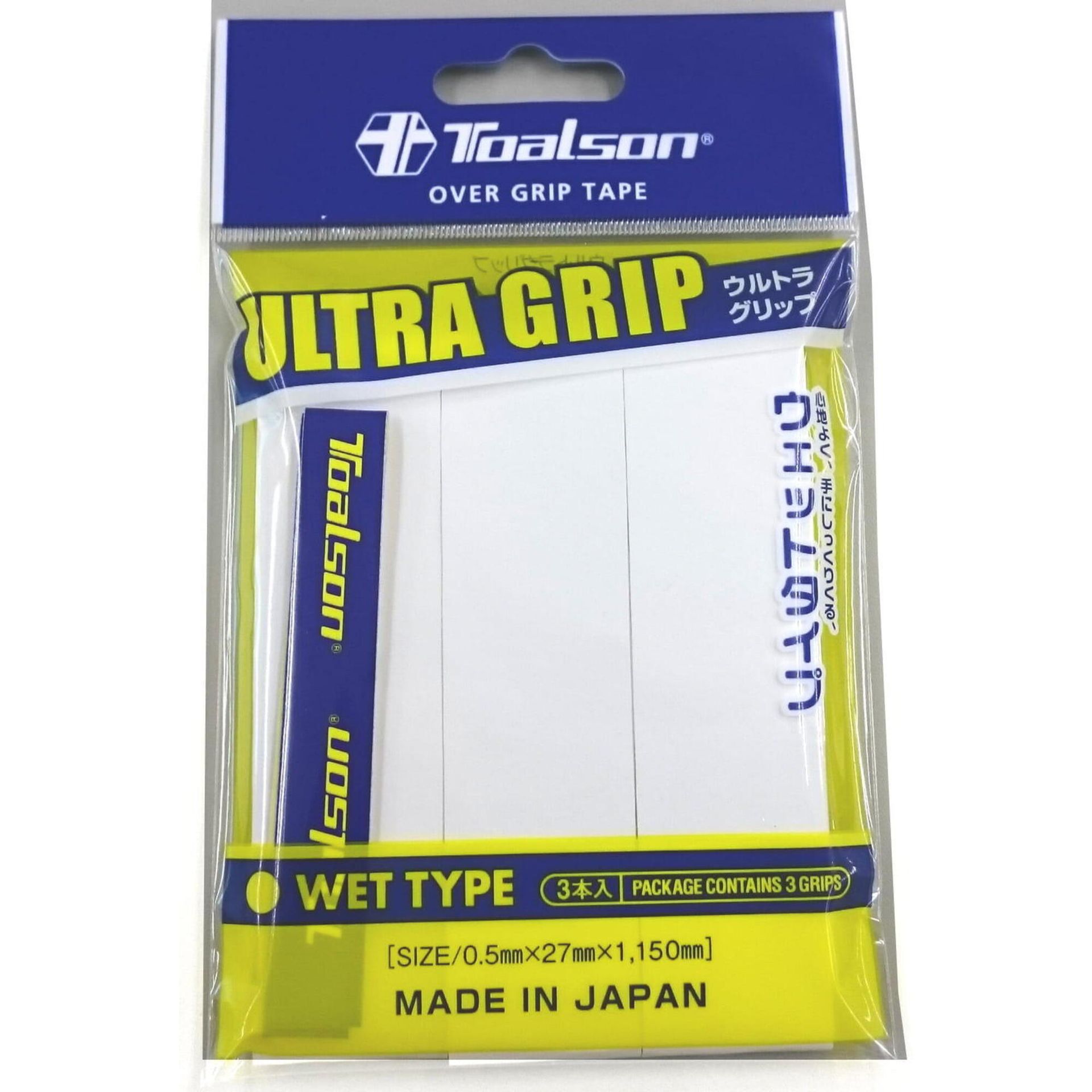 Toalson owijki tenisowe ULTRA GRIP x3 BIAŁE 4931946330257