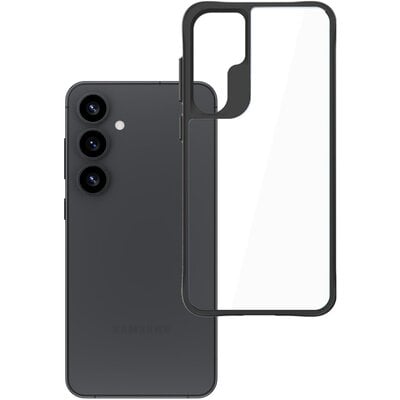 Etui 3MK Satin Armor Case+ do Samsung Galaxy S25 Przezroczysto-czarny
