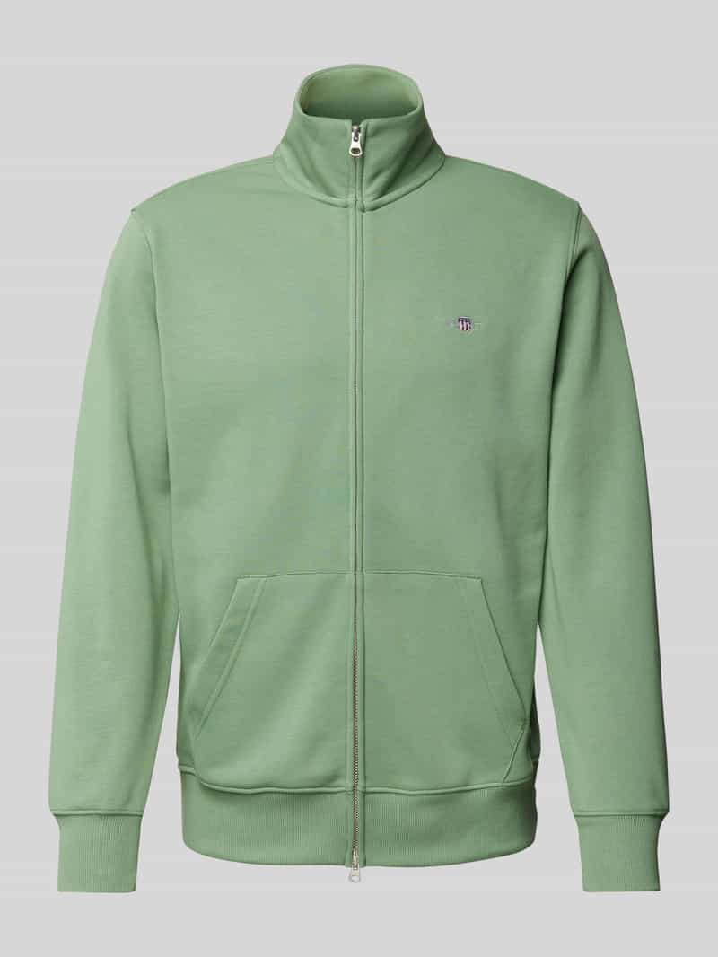 Bluza rozpinana o kroju regular fit z wyhaftowanym logo