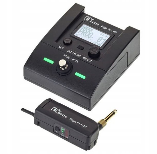 the t.bone GigA Pro Pedal Set Bezprzewodowy System 2,4 GHz Do Gitary i Basu