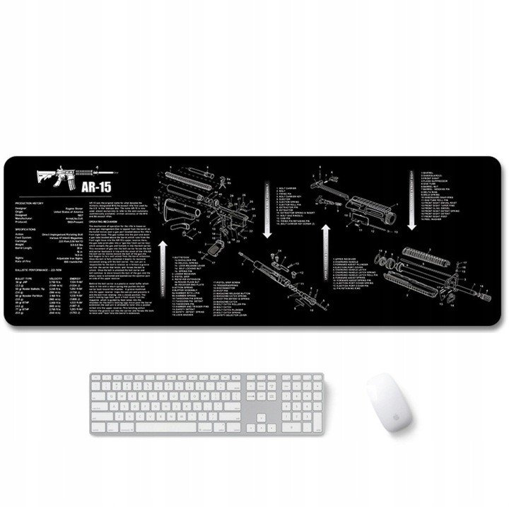 Duża Podkładka Ochronna Na Biurko Mata Broń Ar-15
