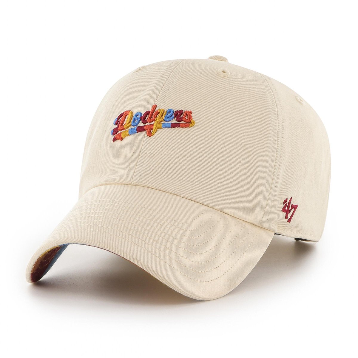 Czapka z daszkiem Los Angeles Dodgers Retro Stripe Under '47 CLEAN UP