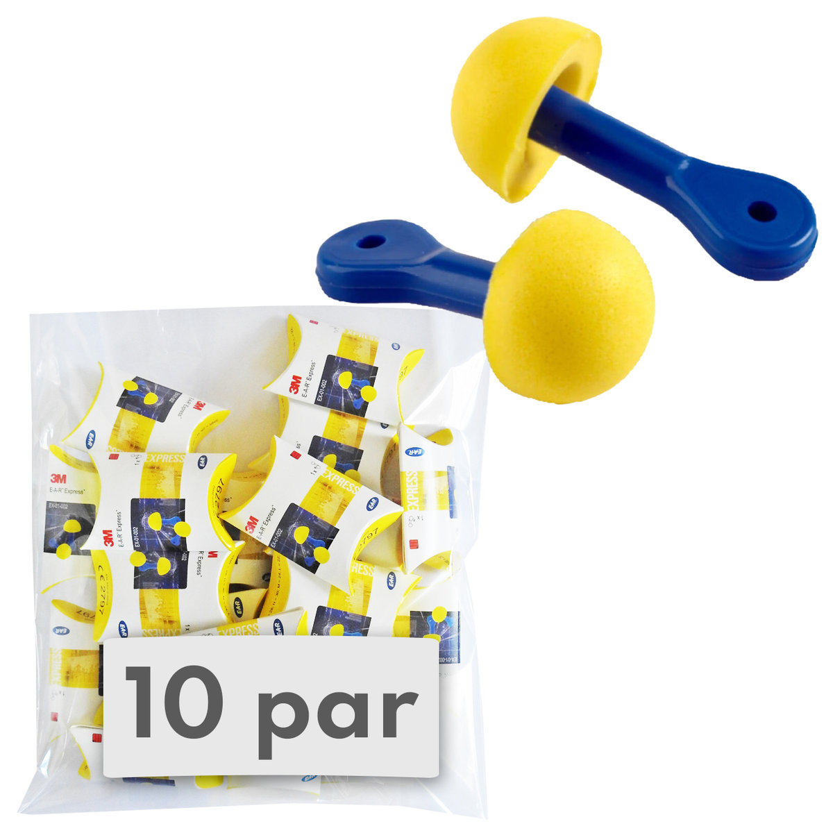Stopery Zatyczki do Uszu Ear Express 10 par, wyciszające