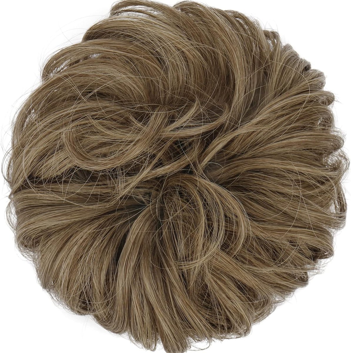 Gumka Do Włosów Z Włosami Treska Messy Bun Doczepiany Kok Chłodny Brąz