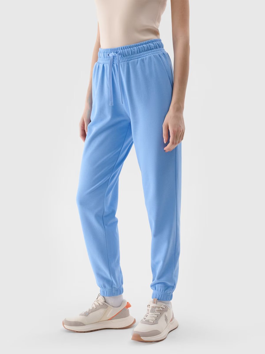 Spodnie dresowe joggery damskie 4F 4FWMM00TTROF1138-32S Granatowy