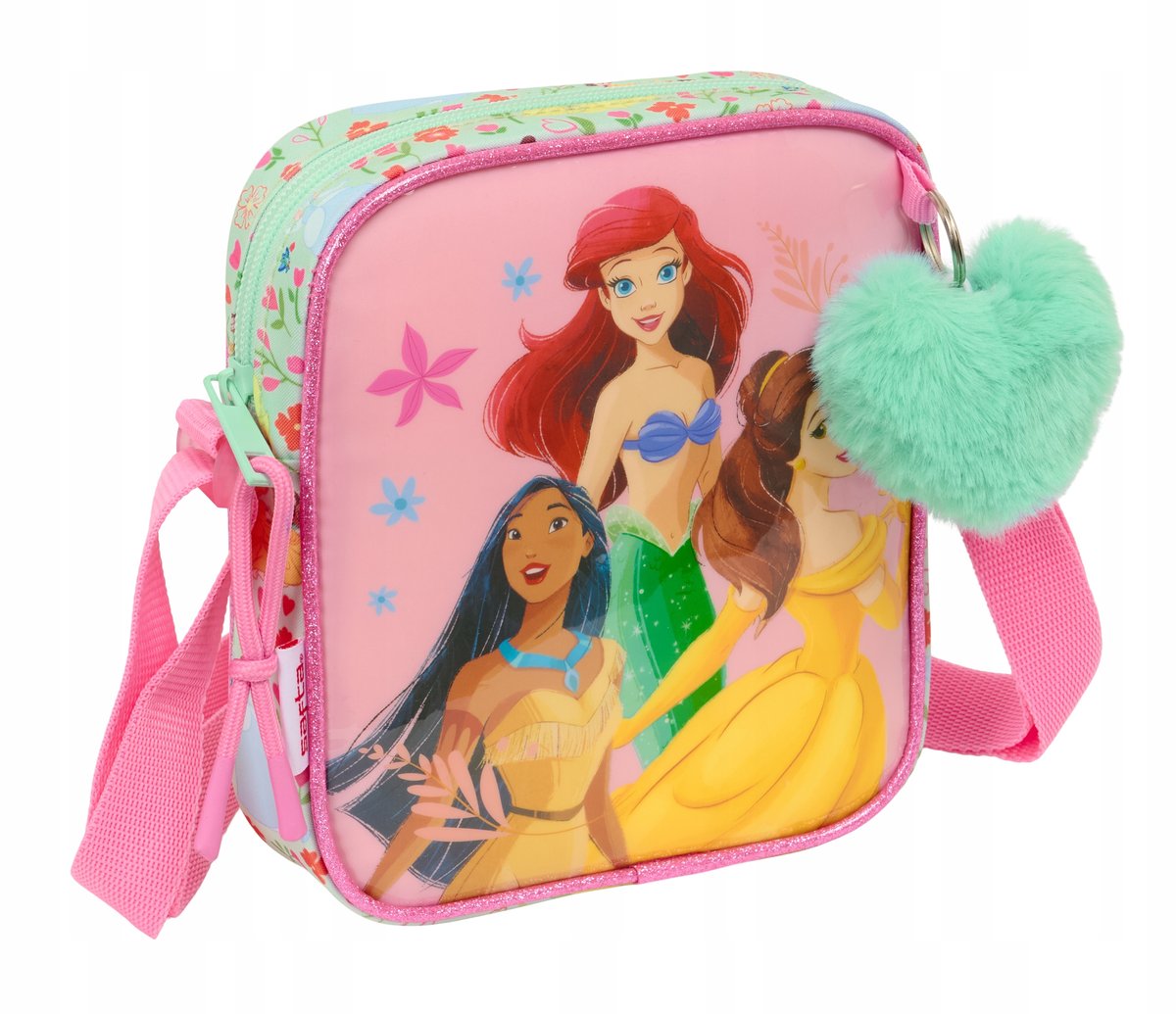 Torebka na ramię listonoszka saszetka nerka Disney Księżniczki Kwiaty