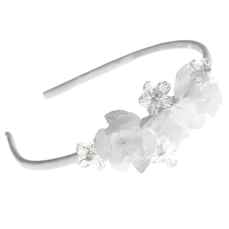 Opaska do włosów z kryształkami na włosy dla dziewczynki dziecka komunijna do komunii opaski komunijne OW62