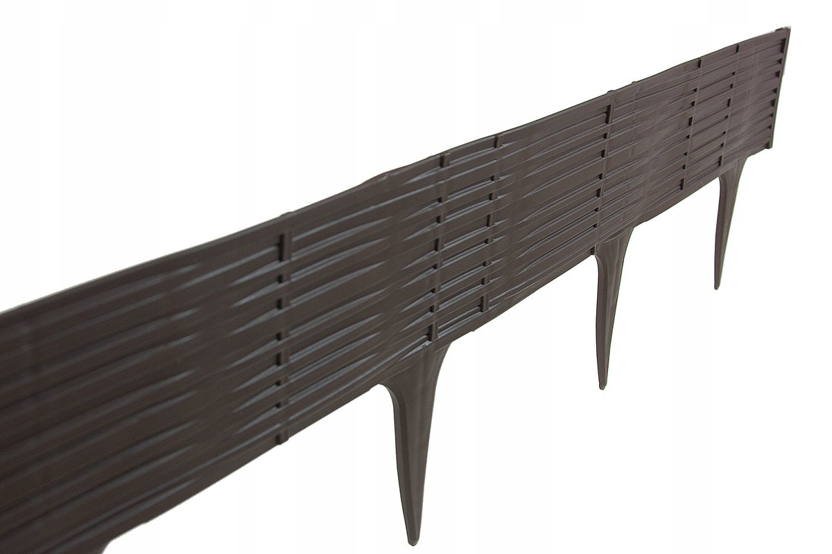 PŁOTEK OGRODOWY OBRZEŻE PALISADA BRĄZ 3,9 m