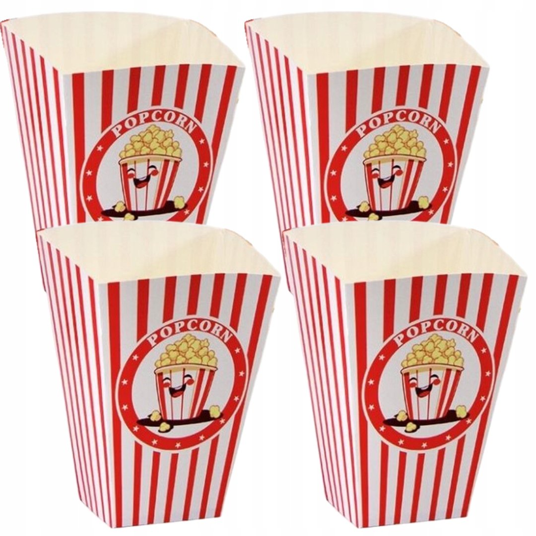 Pojemnik do popcornu papierowy jednorazowy mocny mała porcja 920 ml 50 szt.