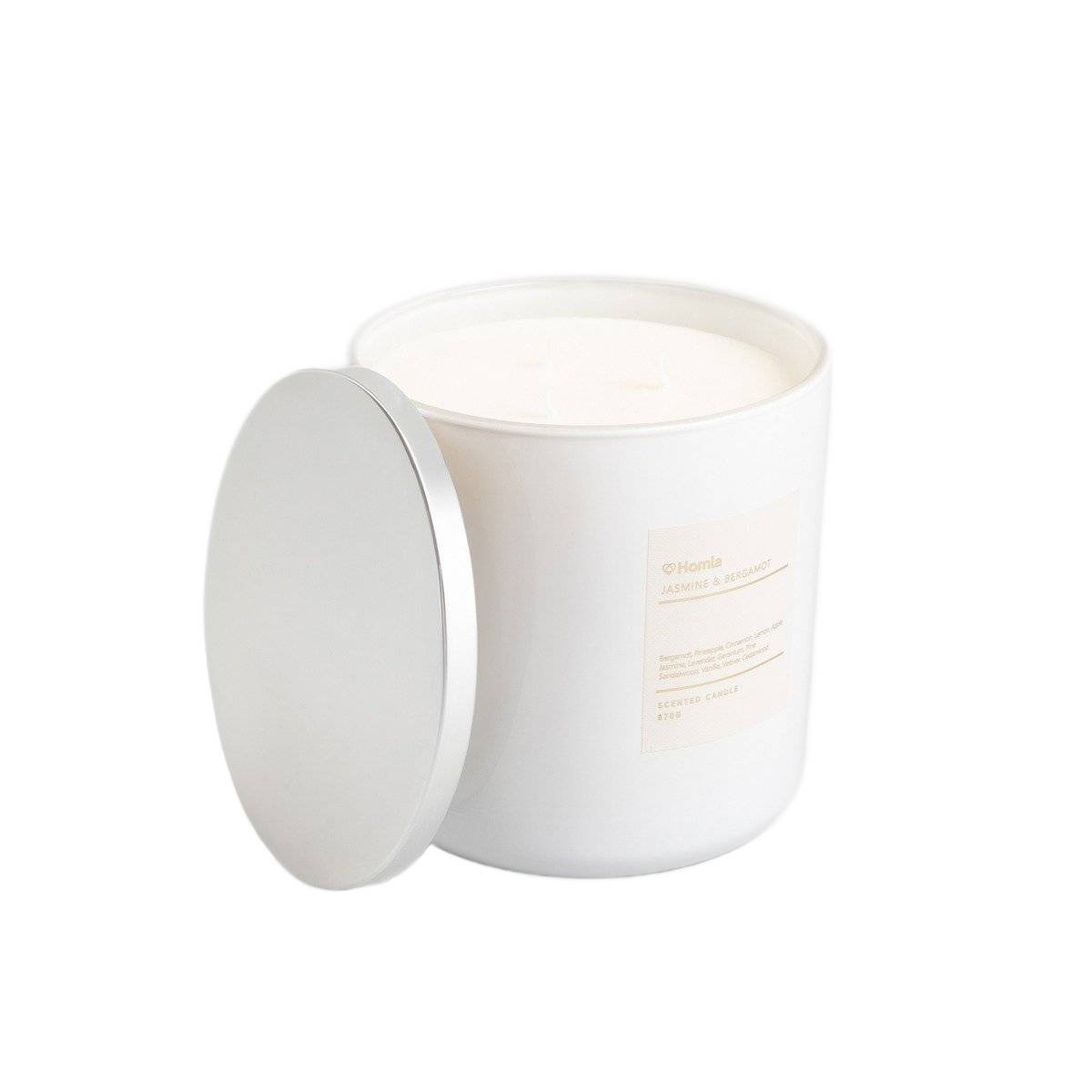 HOMLA AURA Świeca zapachowa Jasmine & Bergamot 870g