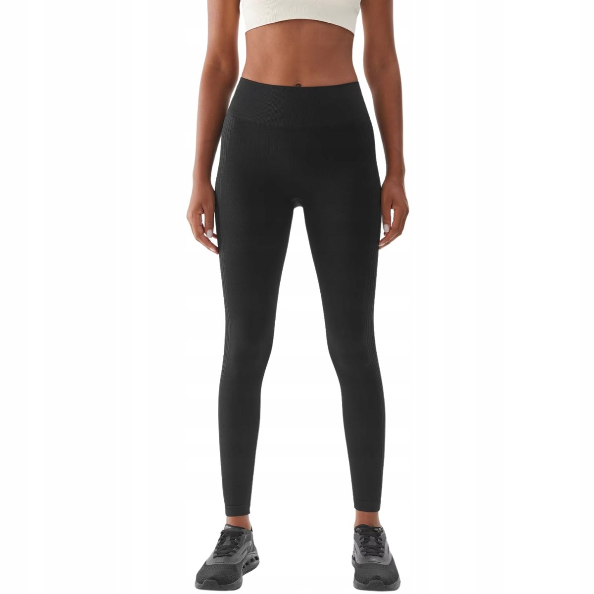 Legginsy damskie 4F F278 głęboka czerń 4FWAW24TFTIF278 20S M/L