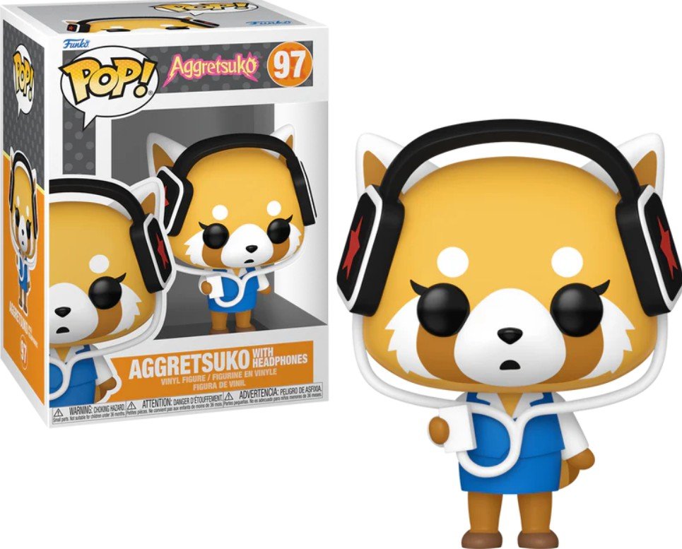 funko pop! aggretsuko sanrio 97 aggretsuko with headphones
