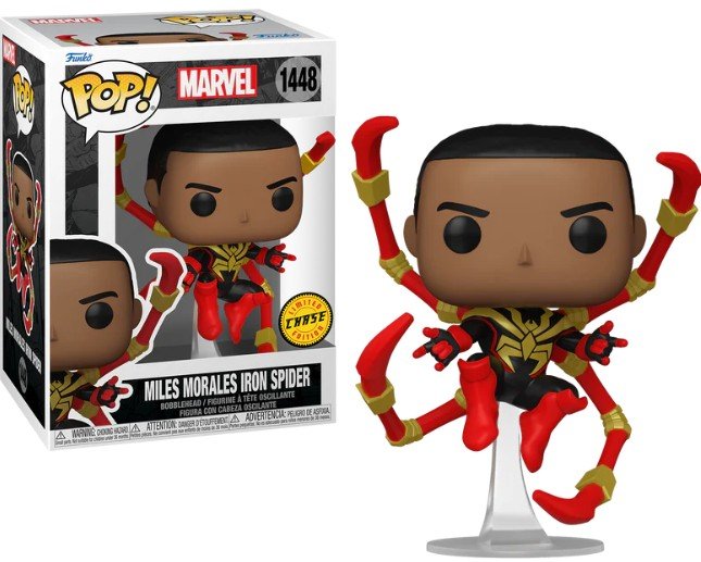 funko pop! spider-man comics marvel 1448 miles iron spider chase