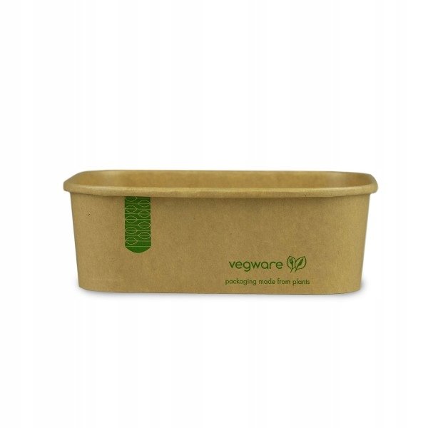 Pojemniki na jedzenie na wynos 100% papier eko Vegware bez SUP 750ml 50 szt