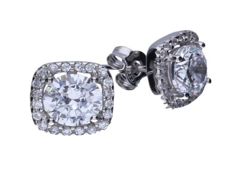 Srebrne kolczyki 925 eleganckie z cyrkoniami 3,12g