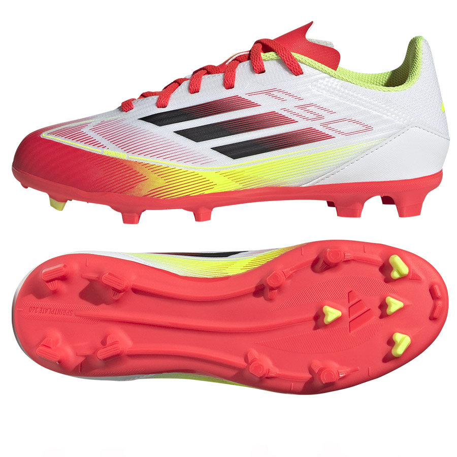 Buty adidas F50 League Jr FG/MG FG IE3747 biały 38 2/3