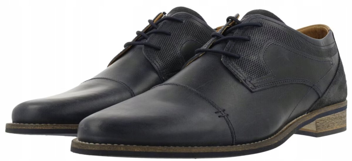 Buty biznesowe, eleganckie, męskie, skóra bydlęca nr41Bullboxer