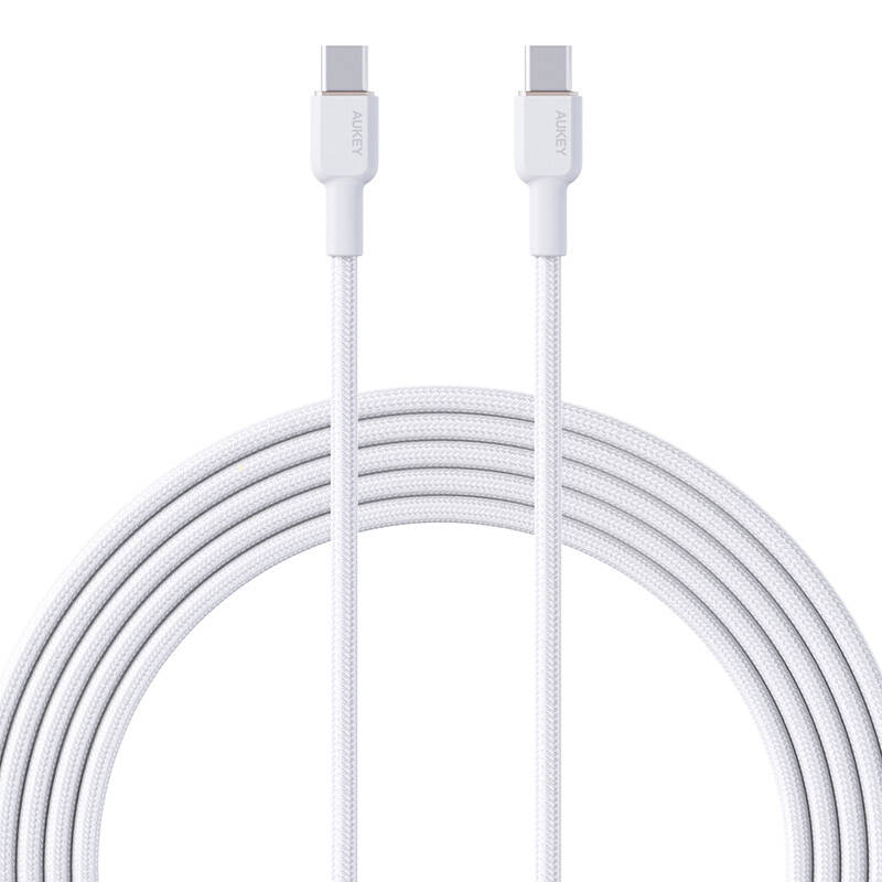 Kabel USB Aukey Kabel USB-C do USB-C Aukey CB-NCC2, 60W, 1.8m (biały)