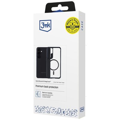 Etui XLINE Satin Guardx do Samsung Galaxy S25 Przezroczysto-czarny