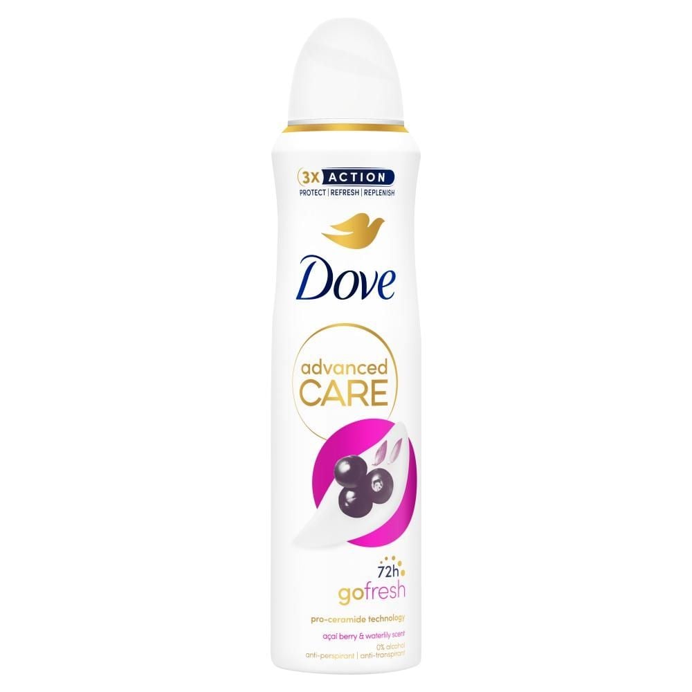 Dove Advanced Care Go Fresh Acai Berry & Waterlily Scent Antyperspirant w aerozolu 150 ml