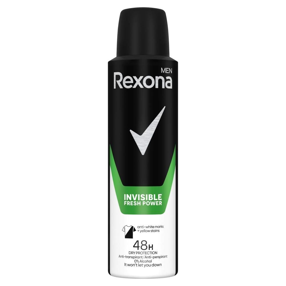 Rexona Men Invisible Fresh Power Antyperspirant w sprayu 150 ml
