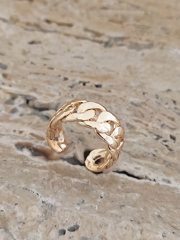 Luja Bijoux Pozłacana nausznica