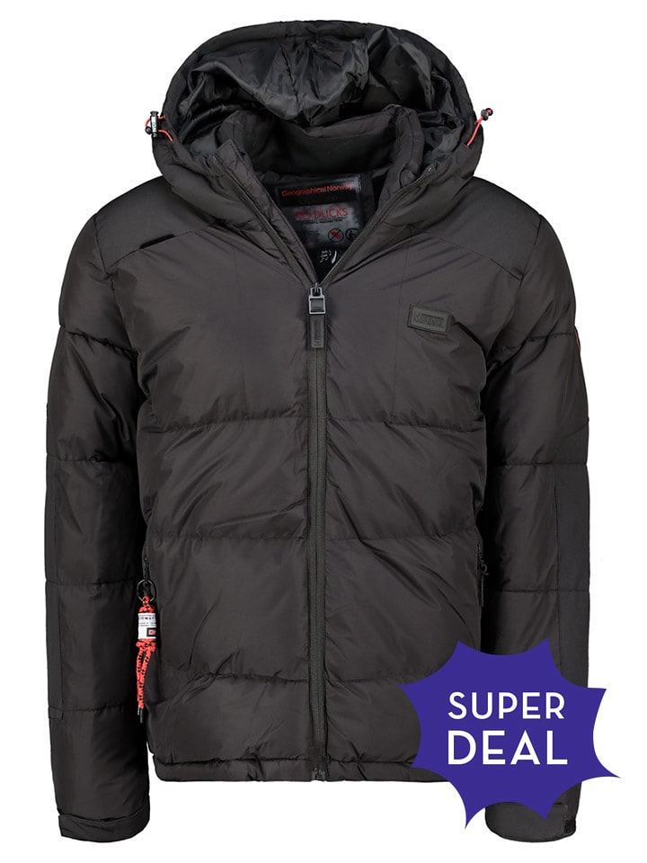 Geographical Norway Kurtka pikowana w kolorze czarnym