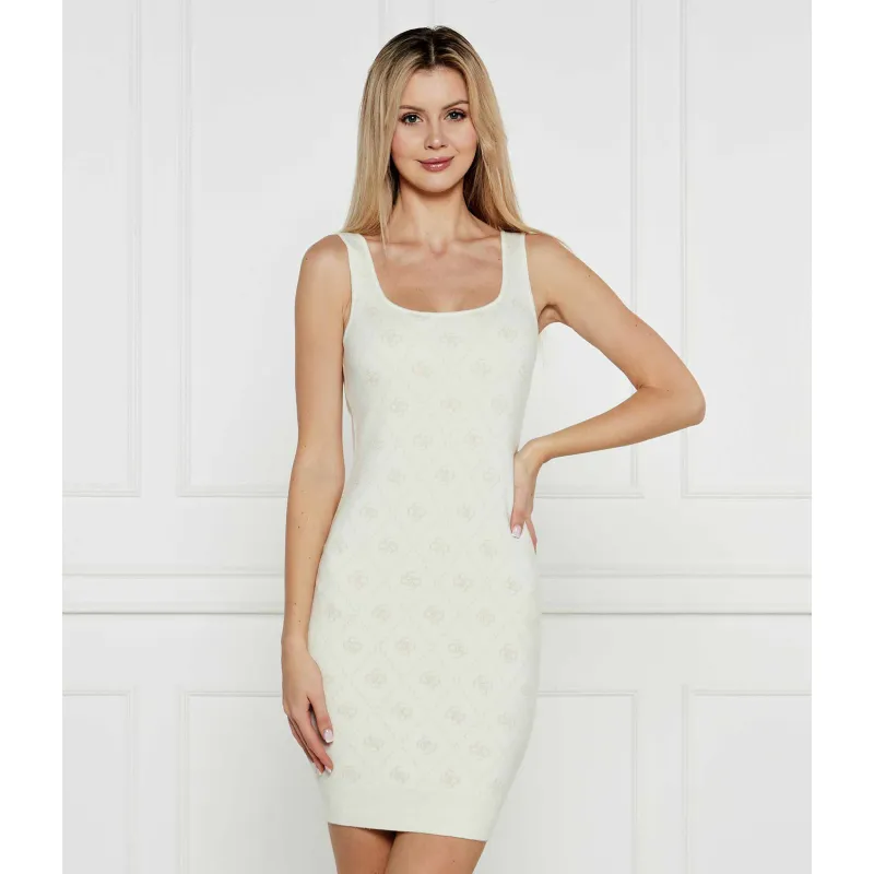 GUESS Sukienka SARAH | z dodatkiem wełny