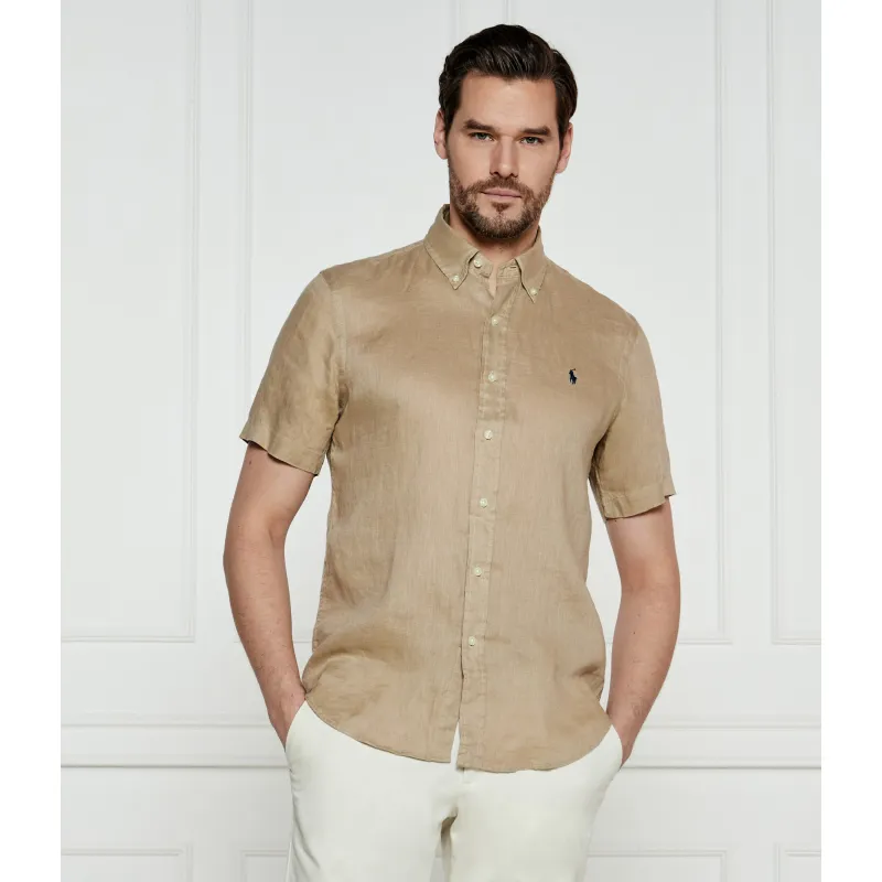 POLO RALPH LAUREN Lniana koszula Custom fit