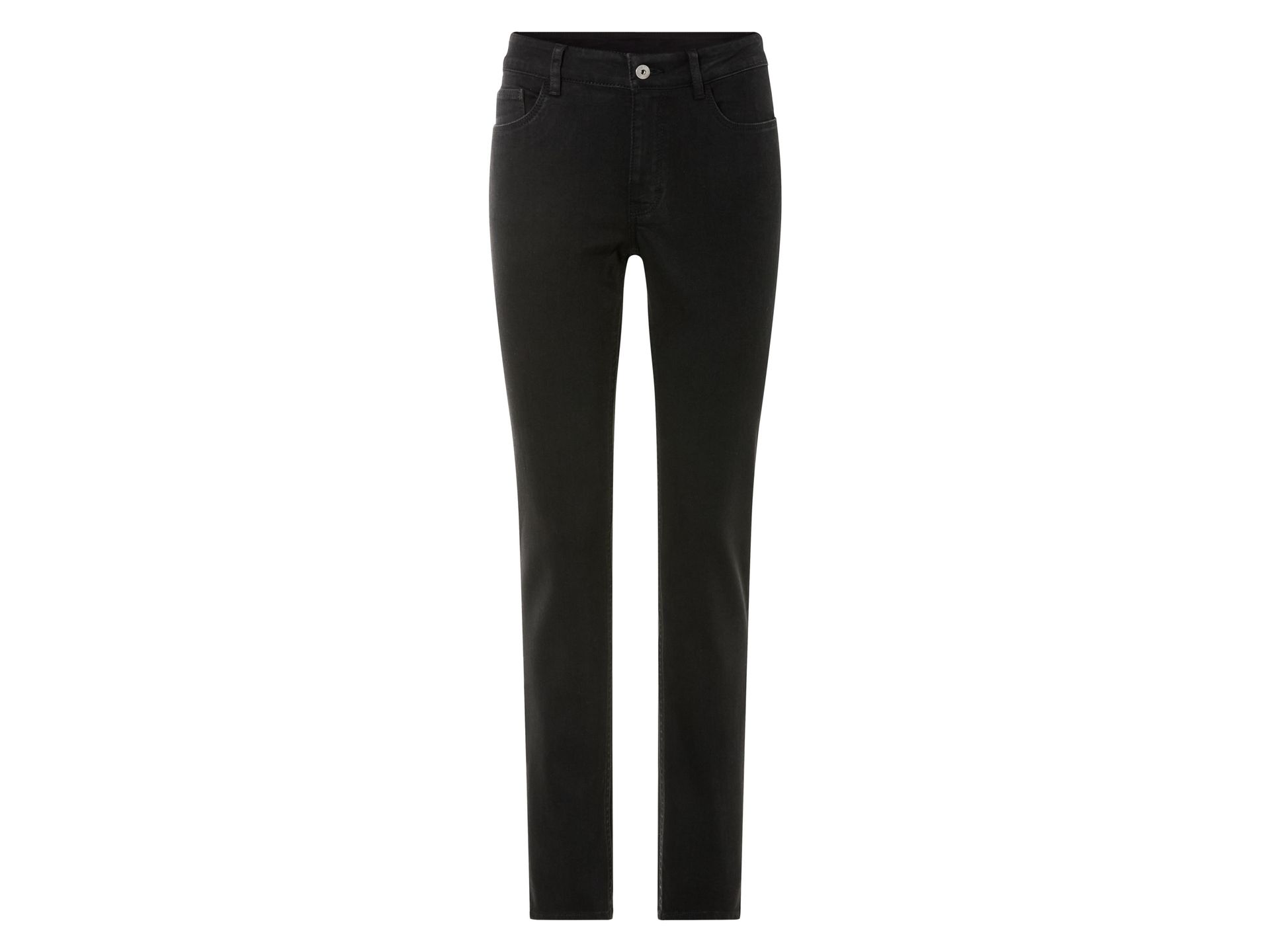 esmara® Jeansy damskie z bawełny, Slim Fit (38 (kurze Länge), Czarny)