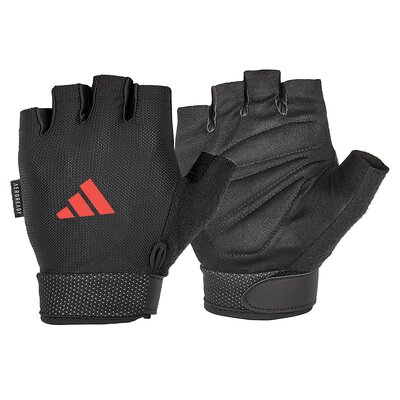 Rękawice treningowe ADIDAS Essential Adjustable ( L) Czarno-czerwony