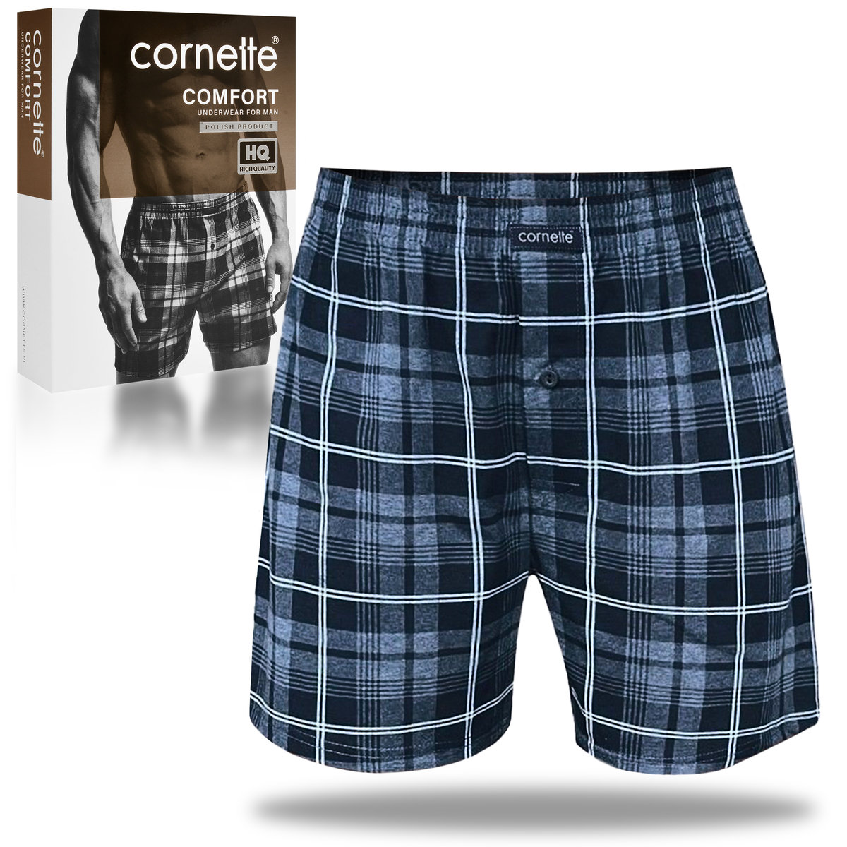 Cornette Bokserki Luźne Męskie COMFORT Bawełniane 002/309 Rozmiar L