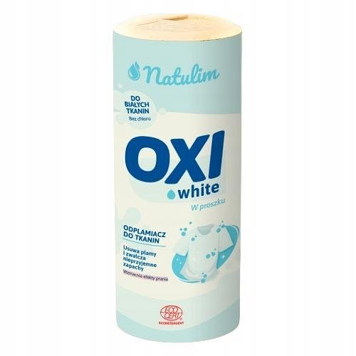 OXI WHITE Ekologiczny Odplamiacz do Białych Tkanin 500g Certyfikat ECOCERT