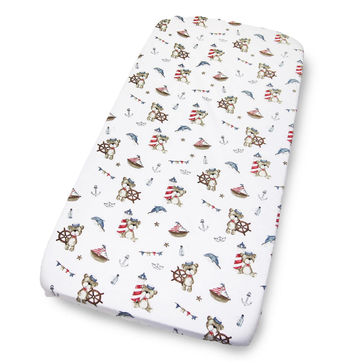 PRZEŚCIERADŁO 120x200 cm Z GUMKĄ DO ŁÓŻKA WZORY BAWEŁNA Kerstin